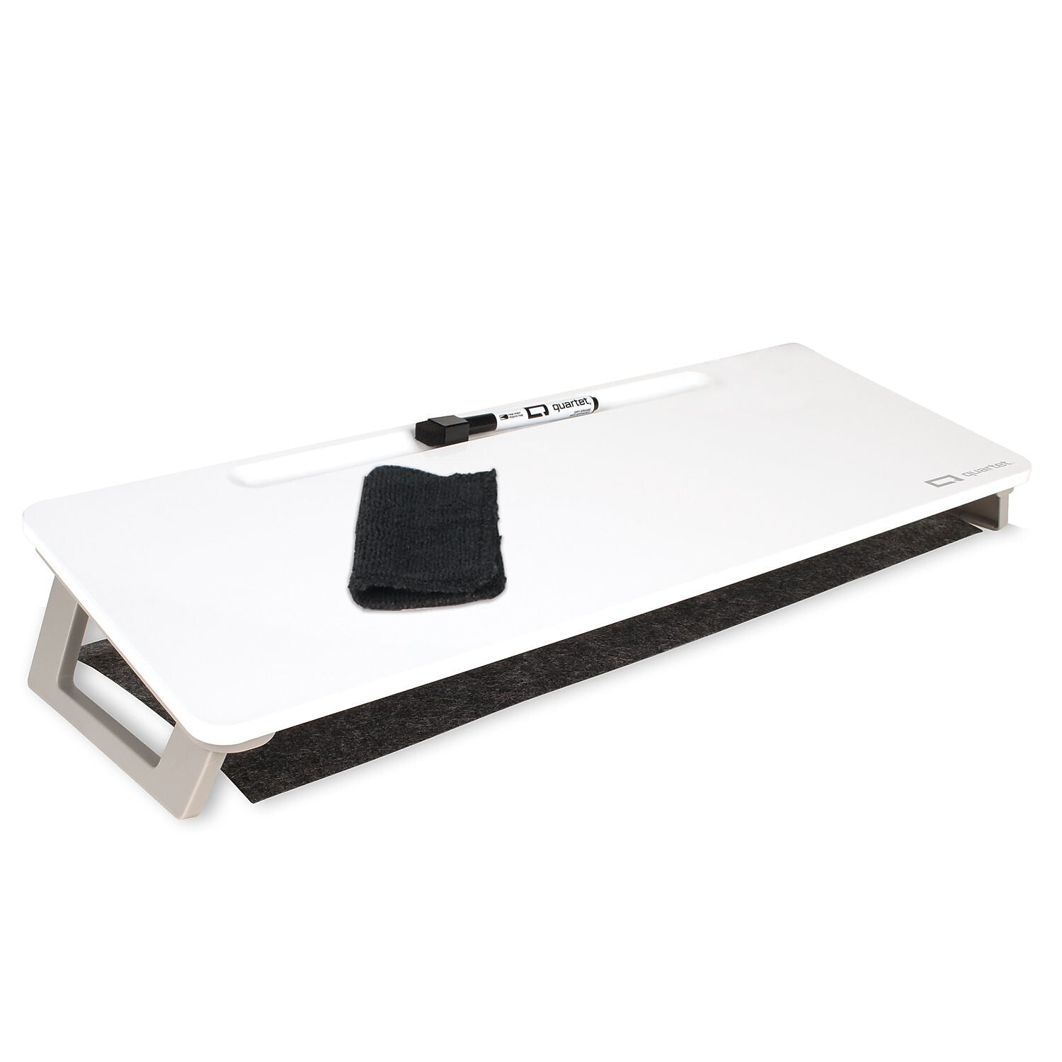 Quartet Magnetic Steel Dry-Erase Desktop Computer Pad, 21" x 7.75", White (Q090F1-R)