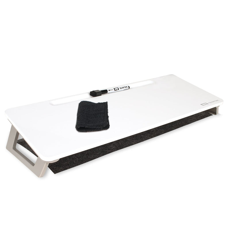 Quartet Magnetic Steel Dry-Erase Desktop Computer Pad, 21" x 7.75", White (Q090F1-R)