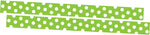 Barker Creek Double-Sided Border, 35" x 3", Dot to Dot Lime, 24/Pack (4438)