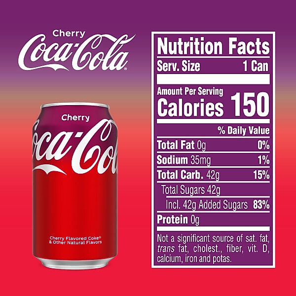 Coca-Cola Cherry Soda, 12 oz., 24/Carton (49000031034)