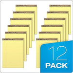 TOPS Second Nature Notepads, 8.5" x 11.75", Wide, Canary, 50 Sheets/Pad, 12 Pads/Pack (74890)