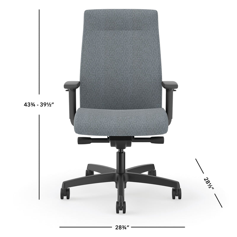 HON Ignition 2.0 Fabric Task Chair, Gray Pattern (HONI2U2AHAX25TK)