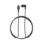 StarTech.com 6.6ft USB-C Cable, Charge/Sync, Right-Angled USB C, Black (R2CCR-2M-USB-CABLE)