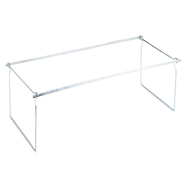 Screw-Together Hanging Folder Frame, Letter Size, 23" To 26.77" Long, Silver