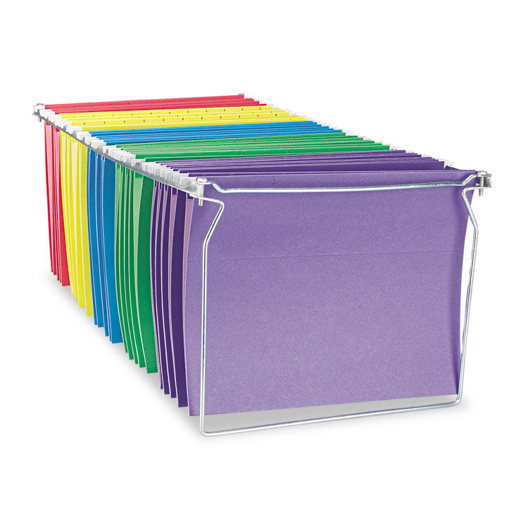 Screw-Together Hanging Folder Frame, Letter Size, 23" To 26.77" Long, Silver