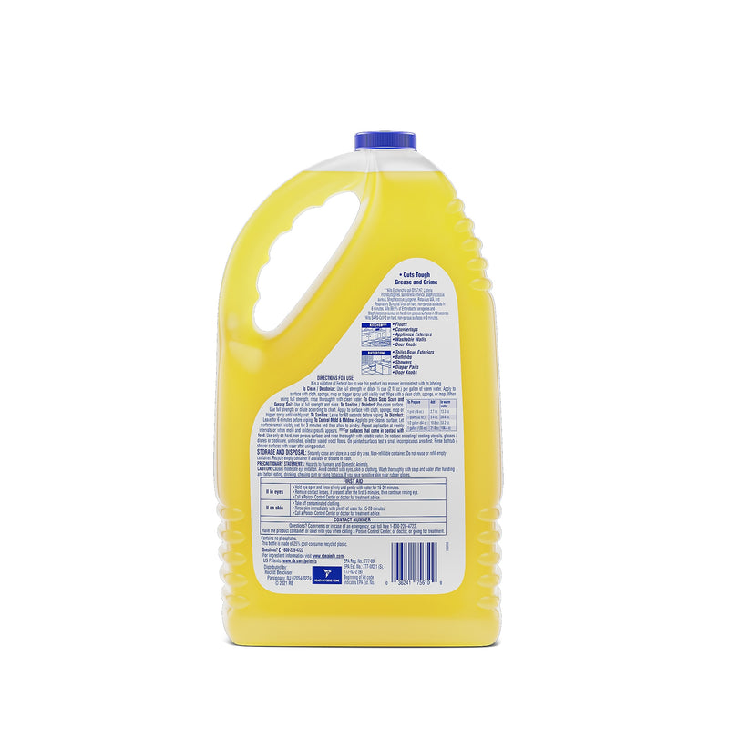 Lysol Clean & Fresh Multi-Surface Cleaner, Sparkling Lemon & Sunflower Essence Scent, 144 oz. (3624177617)