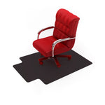 Floortex Advantagemat Hard Floor Chair Mat with Lip, 36" x 48", Black Vinyl (FC123648HLBV)