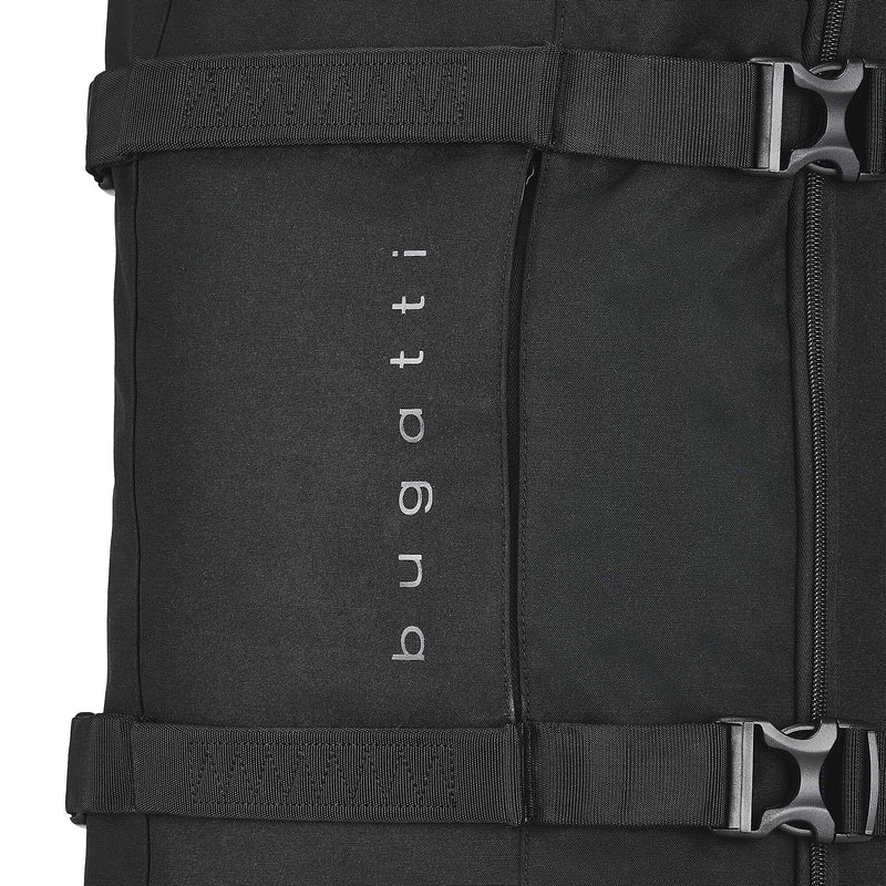 Bugatti Denver 21.5" Polyester Telescoping Carry-On Travel Duffel with Wheels, Black (DUFW9520BU-BLA)