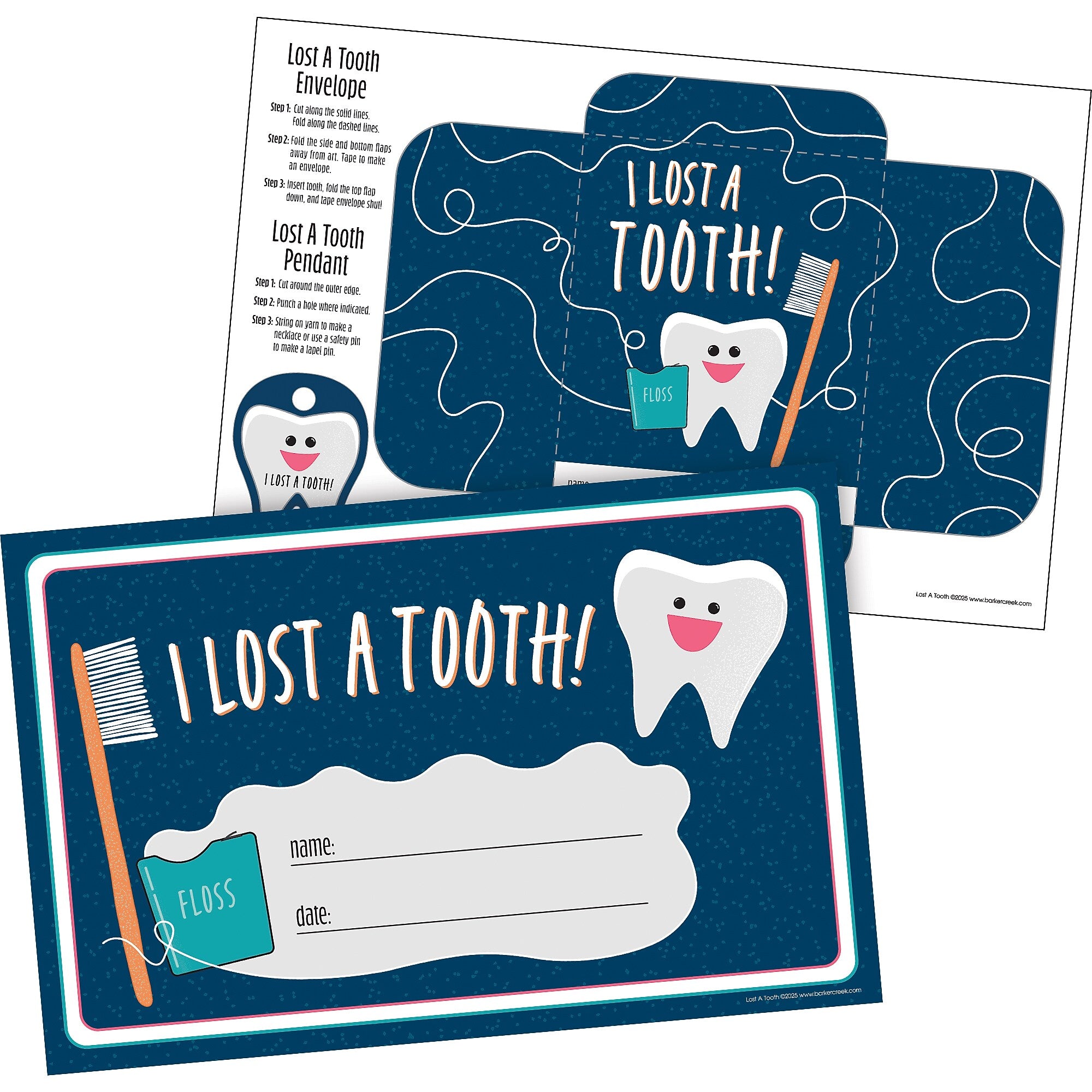 Barker Creek Lost a Tooth Classroom Set, Multicolored, 372/Set (4446)