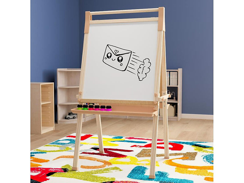 Flash Furniture Bright Beginnings Art Easel, 49", Natural Birch Plywood (MK-ART-9000-GG)