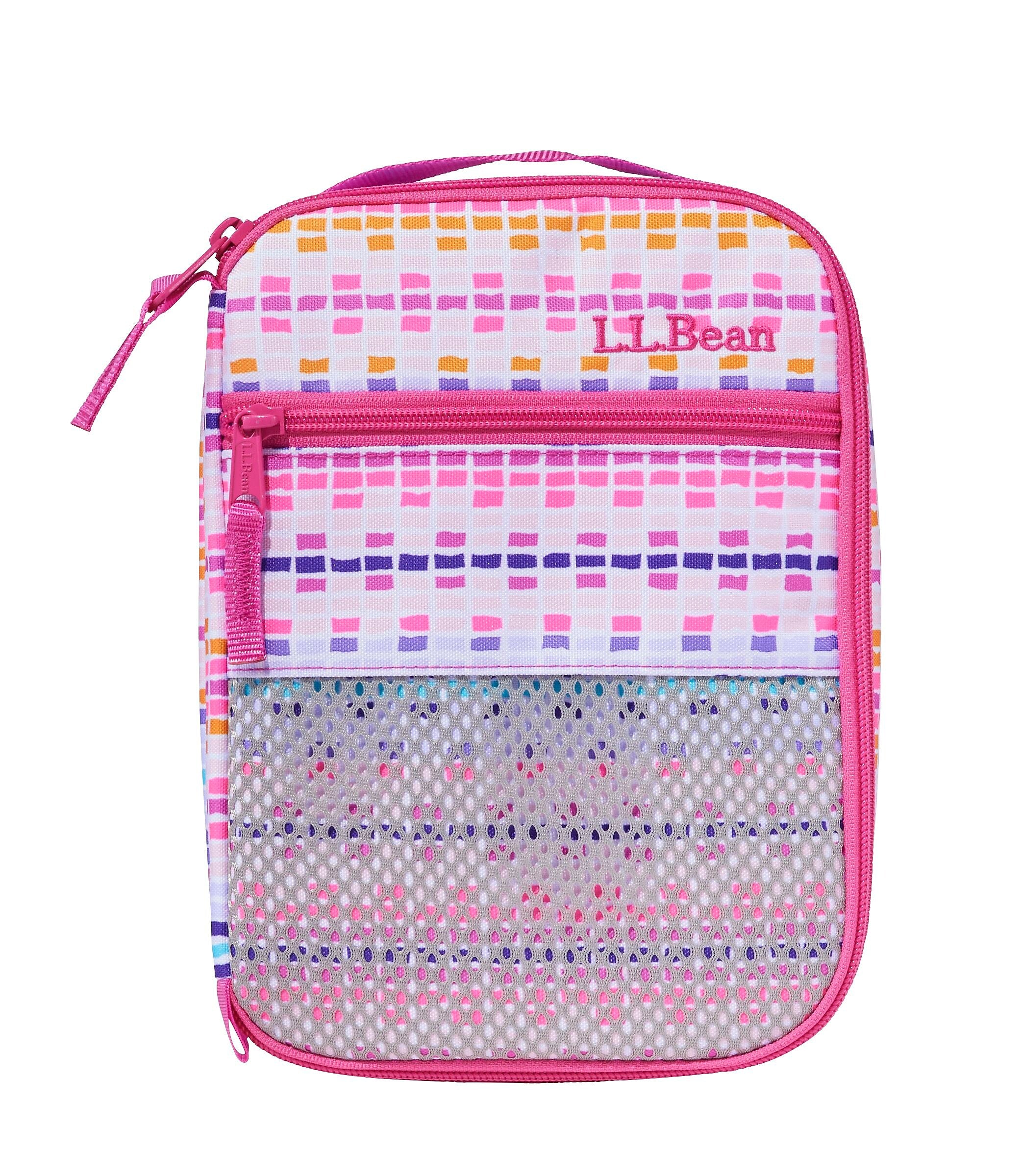 L.L.Bean Insulated Lunch Box, 3-Compartment, Hibiscus Dash, 150 oz. (1000230638)