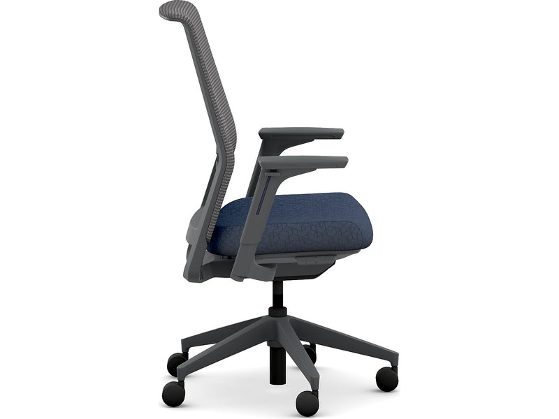 HON Cipher Mesh/Fabric Swivel Task Chair, Navy/Charcoal (HCFRT.STC.H.S.IC.APX13.TC00.AL.RE.SB.S)