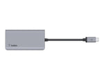 Belkin USB-C to Multiport Video Adapter, Black/Gray (AVC006BTSGY)