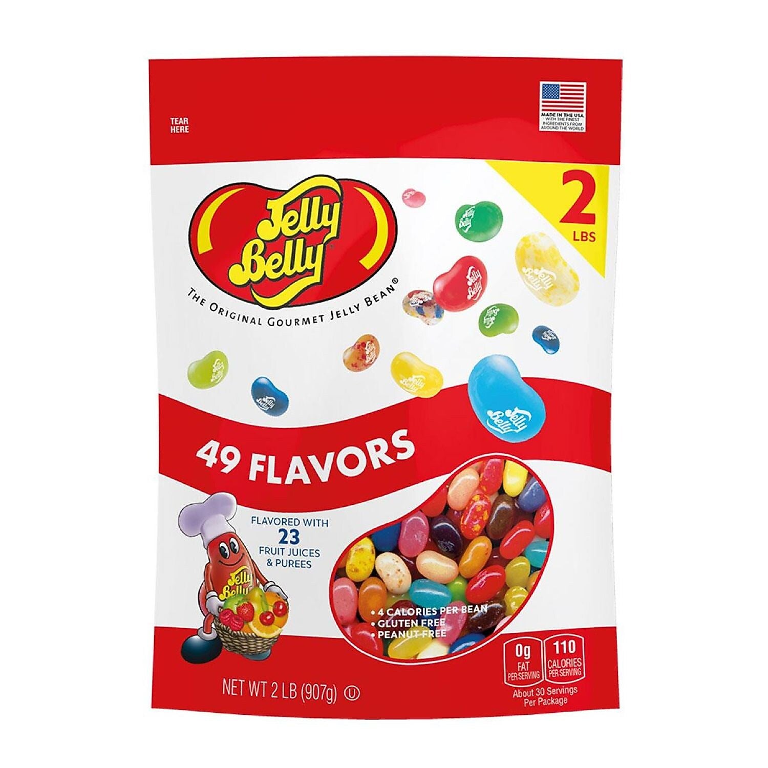 Jelly Belly Assorted 49 Flavors Jelly Beans, 32 oz (JBC83748)
