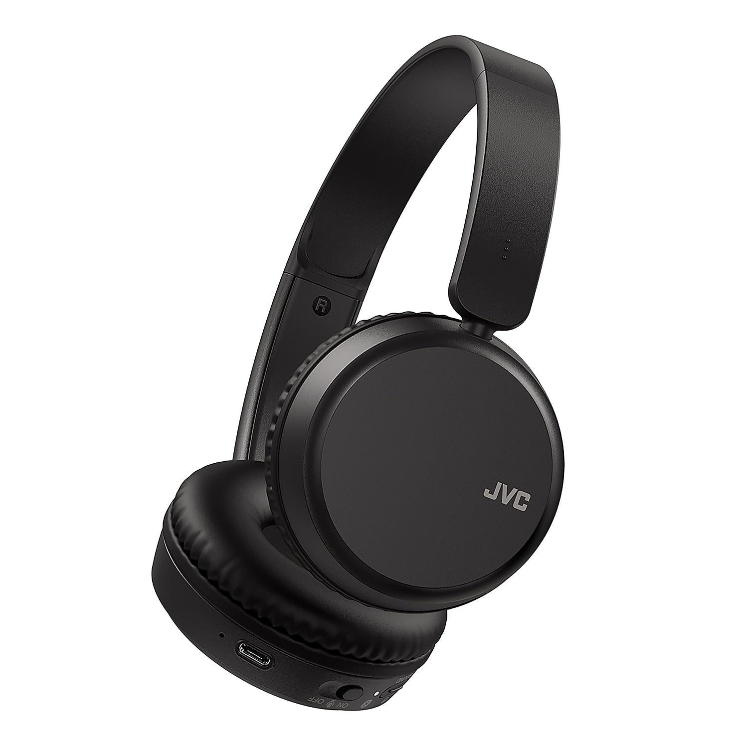 JVC Wireless On-Ear Foldable Headphones, Bluetooth, Black (JVCHAS36WB)