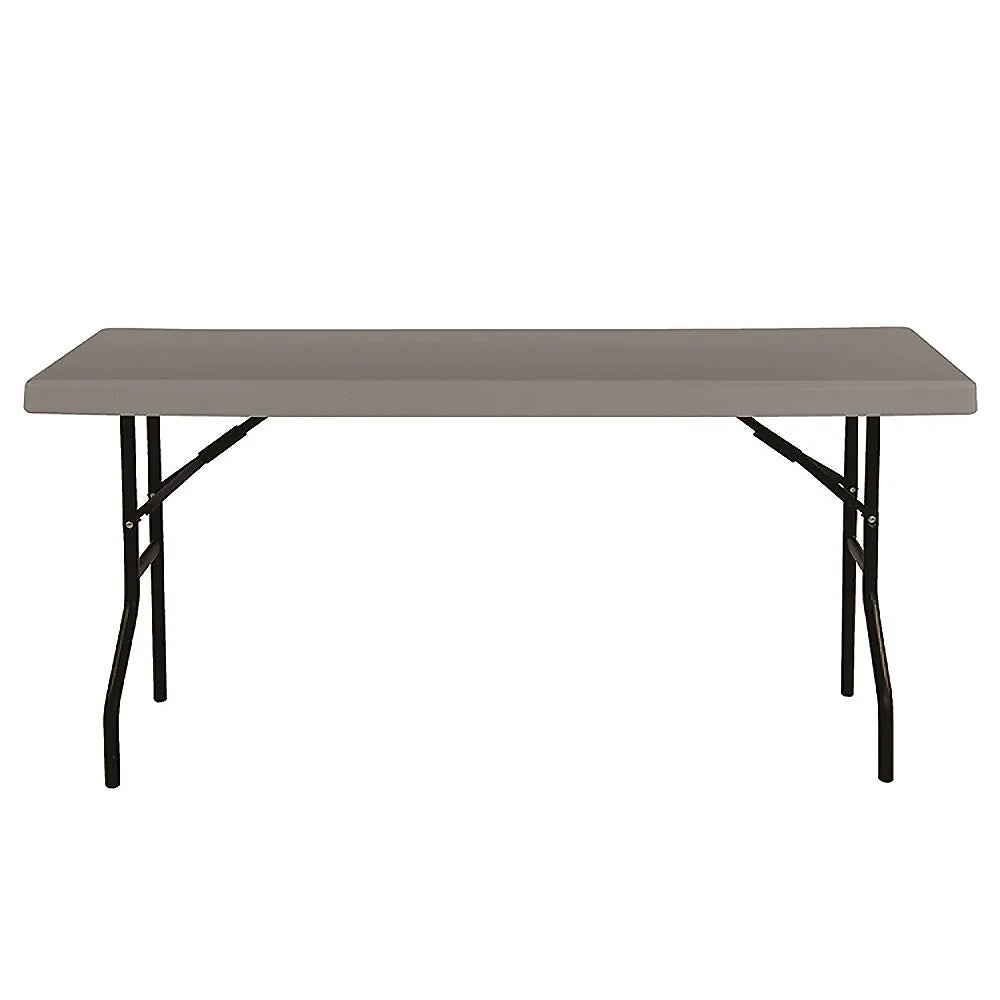 AbilityOne SKILCRAFT 60"W x 18"D Folding Table, Charcoal Gray (7110-01-702-5673)