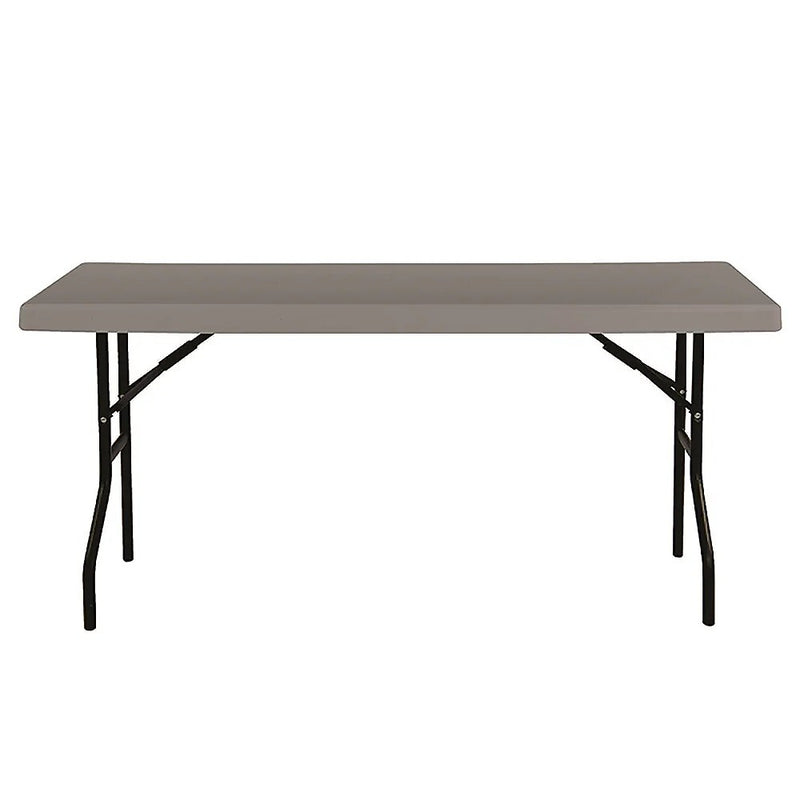 AbilityOne SKILCRAFT 60"W x 18"D Folding Table, Charcoal Gray (7110-01-702-5673)