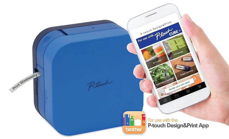 Brother P-Touch PT-P300BT Cube Desktop Label Printer (PTP300BTBU)