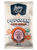 LesserEvil Organic White Cheddar Popcorn, 0.88 oz., 18/box (LSN00862)