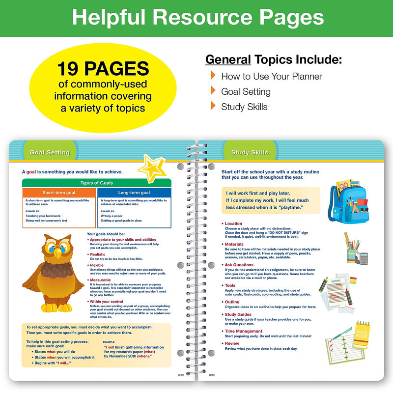 2025-2026 Global Printed Products Space Happy Planets 8.5" x 11" Academic Weekly & Monthly Planner, Paper Cover