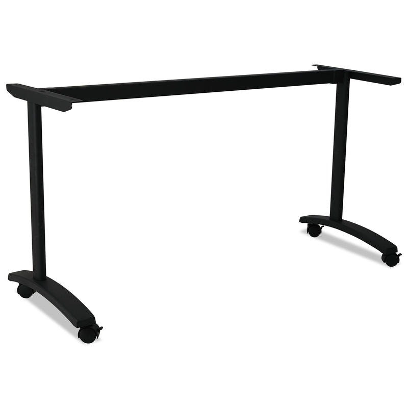Valencia Series Training Table T-Leg Base, 58w x 19-3/4d, Black (ALEVA7476BK)