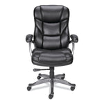 Alera Birns Series Fixed Arm Leather Task Chair, Black (ALEBN41B19)