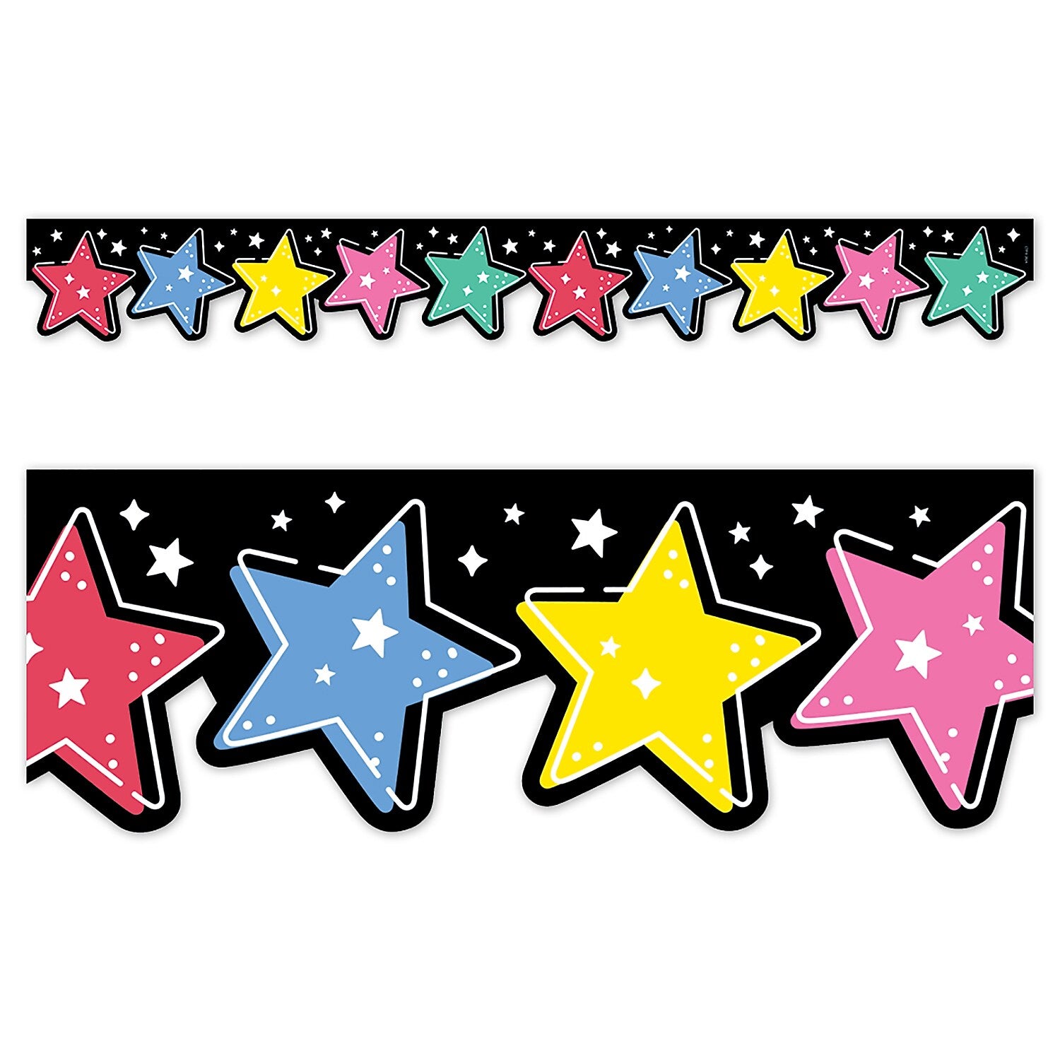 Creative Teaching Press Star Bright EZ Border, 48', Multicolored, 3/Bundle (CTP10981-3)
