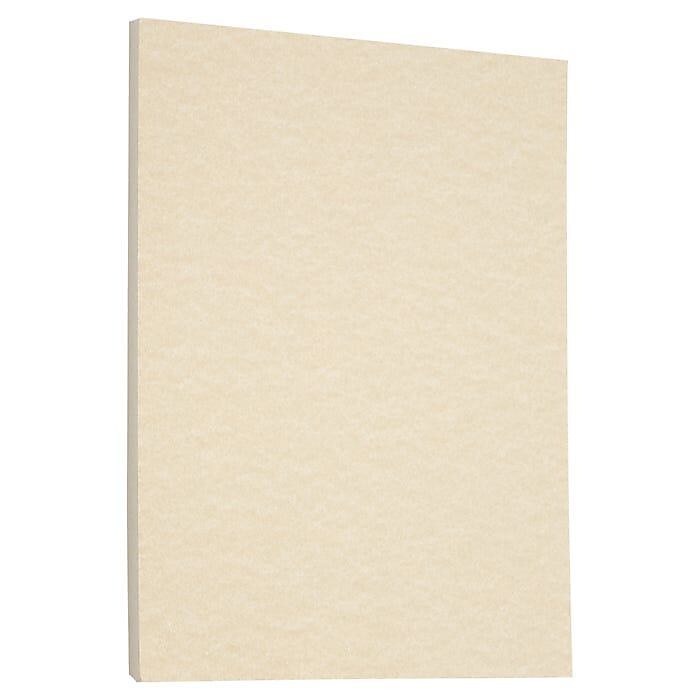 LUX Parchment 65 lb. Cardstock Paper, 8.5" x 11", Cream Parchment, 1000 Sheets/Pack (81211-C-29-1000)