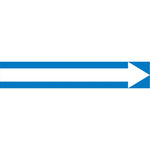 ACCUFORM SIGNS® Self-Stick Pipe Marker, (ARROW-LONG), 1-1/2" to 2", White/Blue, Each