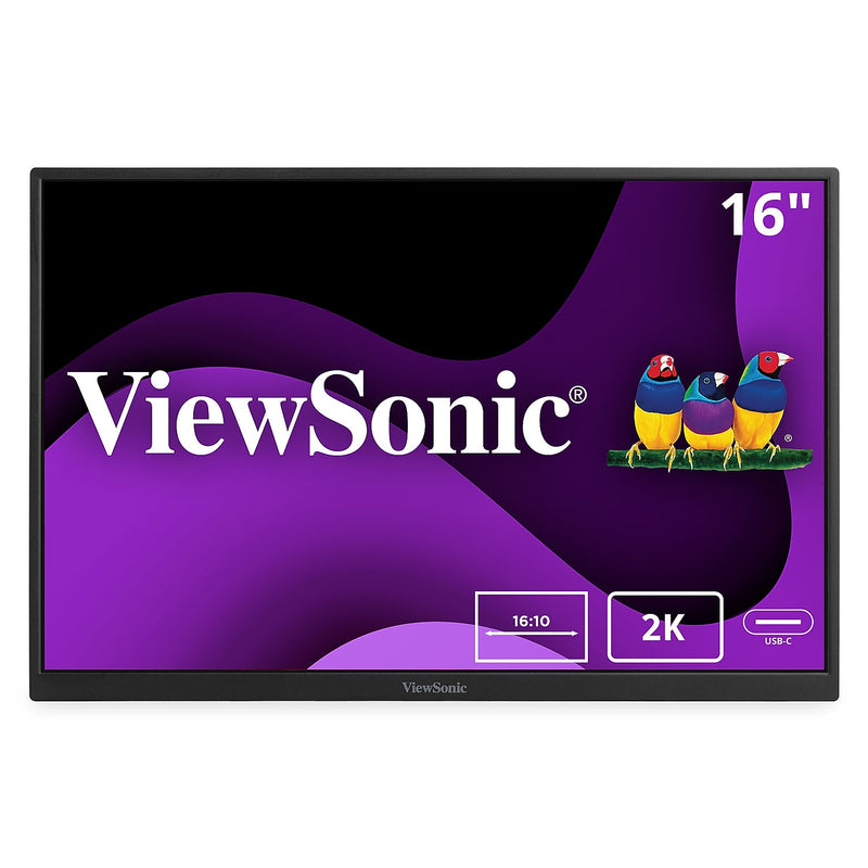 ViewSonic 16" 60Hz LED Monitor, Black (VG1656-2K)
