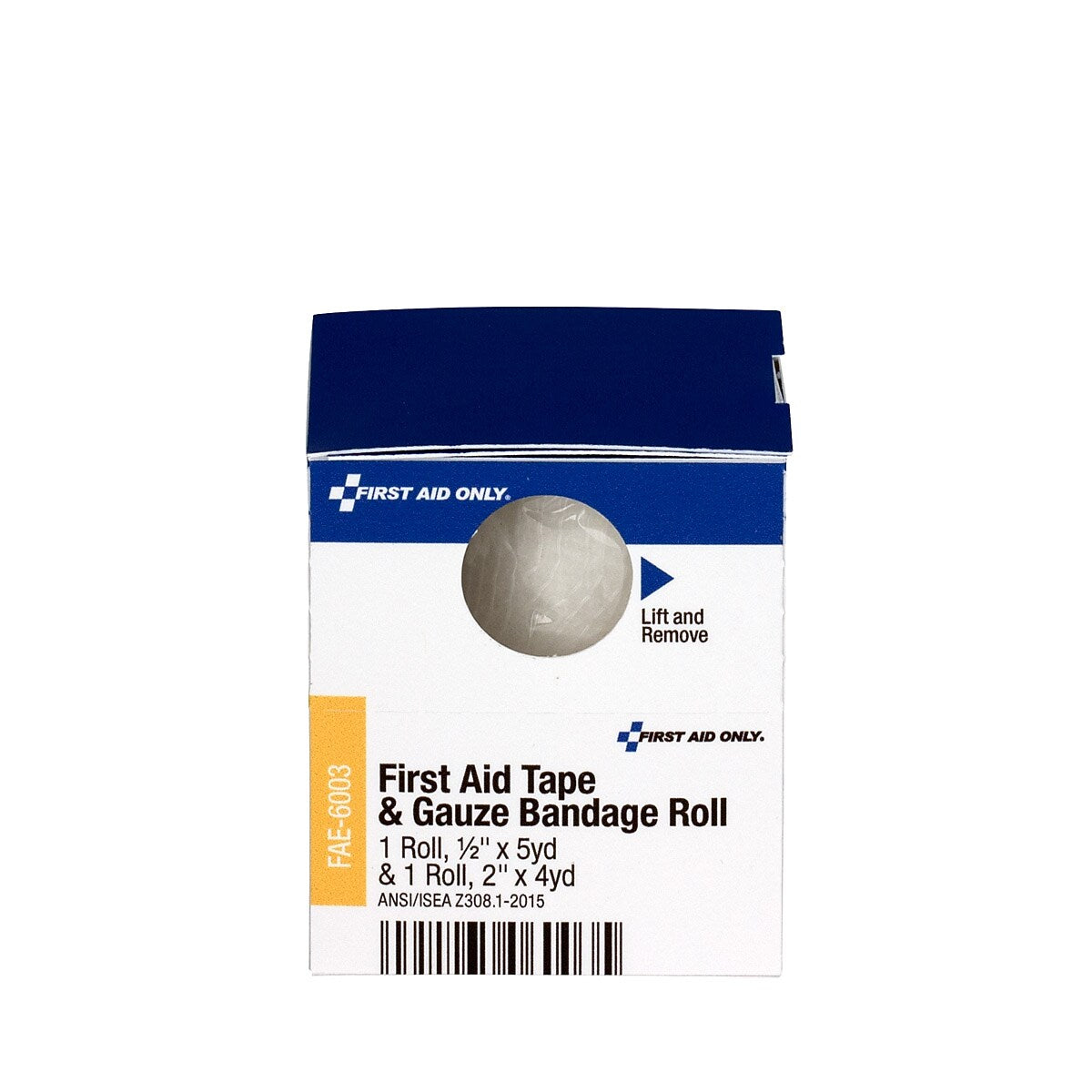 SmartCompliance First Aid Only Refill First Aid Tape & Conforming Gauze Bandage Roll, 0.5" x 5 yds., 2/Box (FAE 6003)