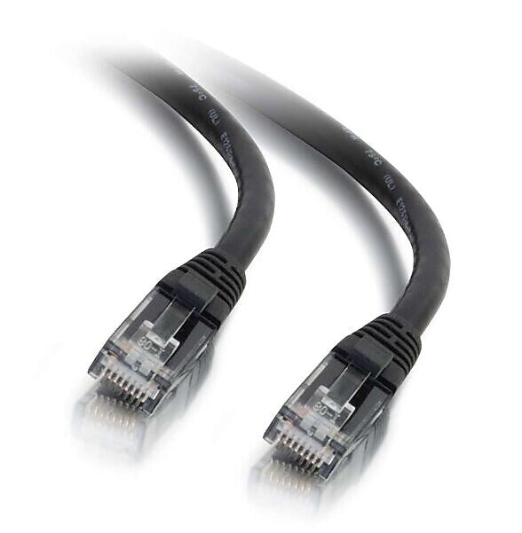 C2G 3' CAT-6 Network Patch Cable, 24 AWG, Black (27151)