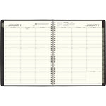 2026 AT-A-GLANCE Recycled 8.25" x 11" Weekly & Monthly Appointment Book Planner, Faux Leather Cover, Black (70-950G-05-26)
