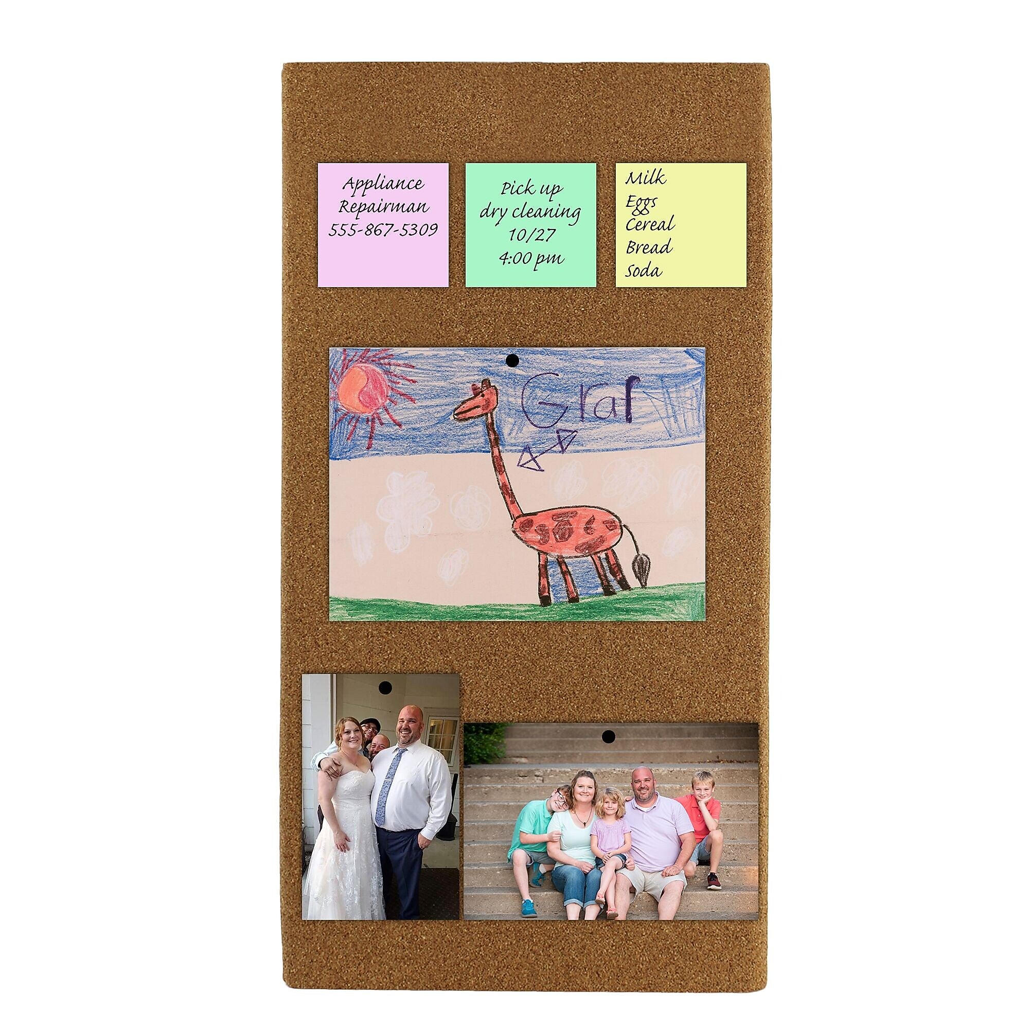 Flipside Cork Panel, 2' x 1', 5/Carton (37012)