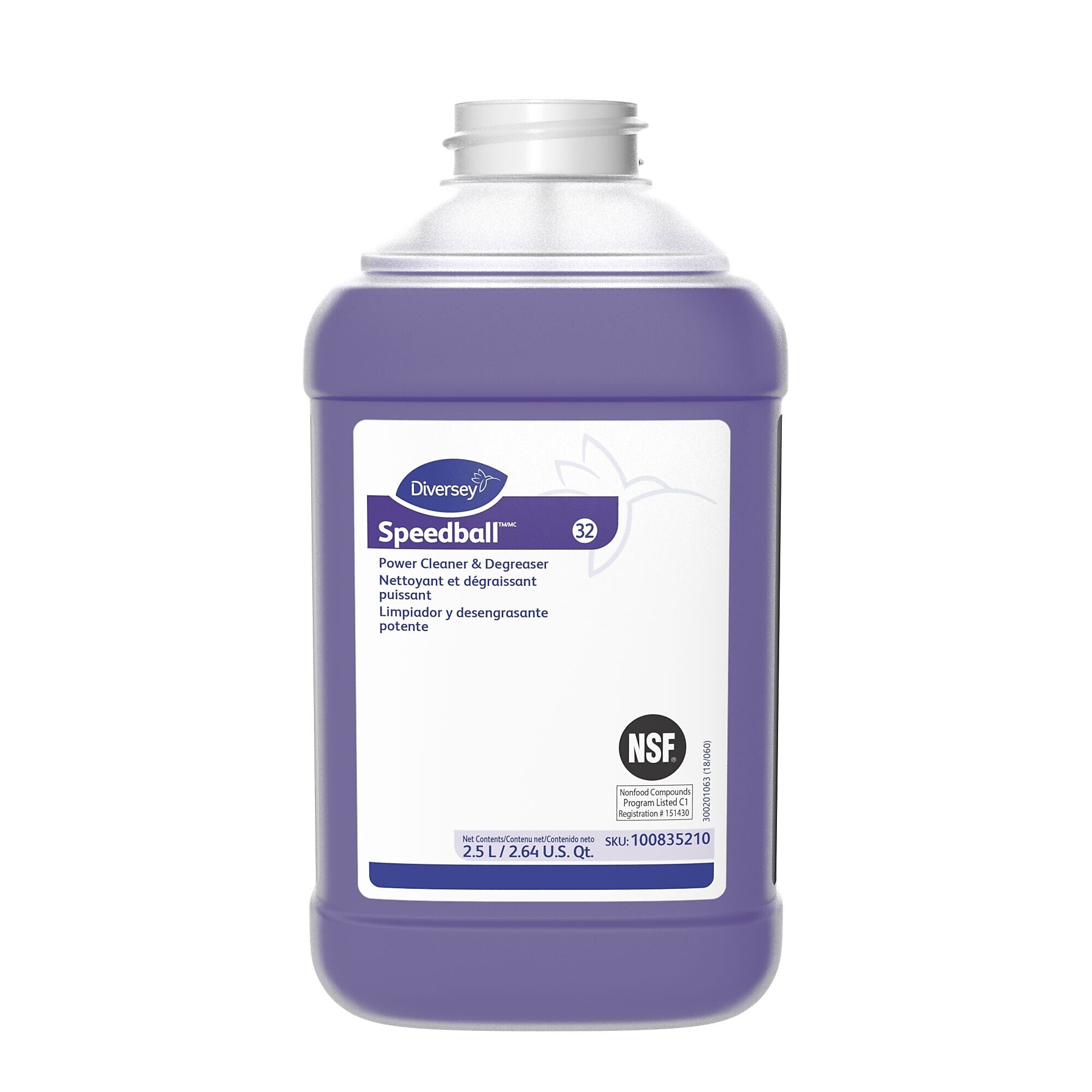 Speedball 2000 Multipurpose Cleaner for Diversey J-Fill, Citrus, 2.5 L / 2.64 U.S. Qt., 2/Carton (100835210)