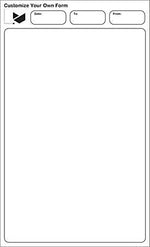 One Color Custom Form, 8-1/2" x 14", 3-Part, Qty 500