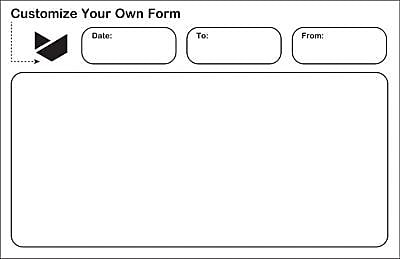 One Color Custom Form, 8-1/2" x 5-1/2", 2-Part, Qty 250