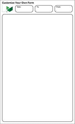 Full Color Custom Form, 8-1/2" x 5-1/2", 3-Part, Qty 250
