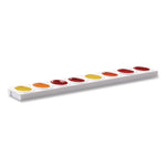 Prang Plastic Refillable Oval Watercolor Tray, 3.7" x 8.37", White (X00825)