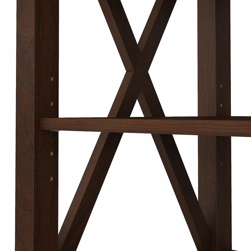Bush Furniture Key West Console TV Stand, Screens up to 65", Bing Cherry (KWV160BC-03)