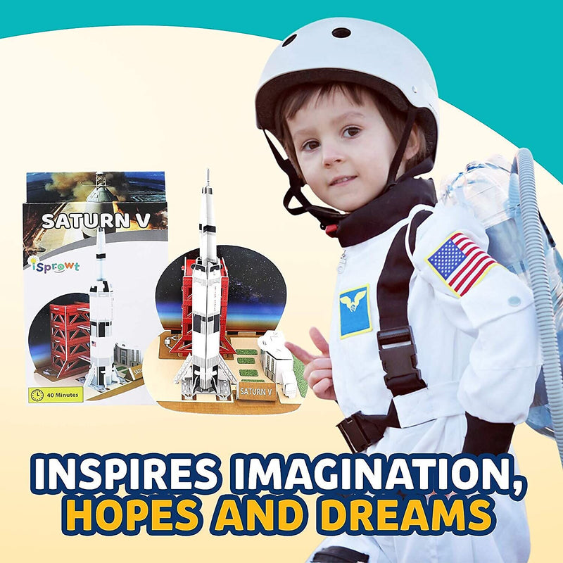 iSprowt Saturn V 3D Mini Kit, Assorted Colors (SATURNV291)
