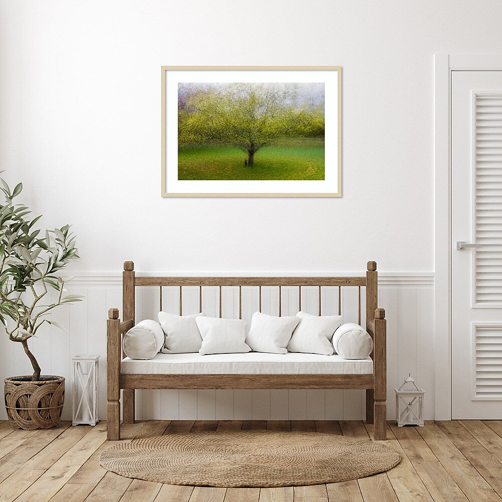 Amanti Art The Cat by the Tree by Arne Ostlund Wood Framed Wall Art Print, 41" x 30" (A42675535519)