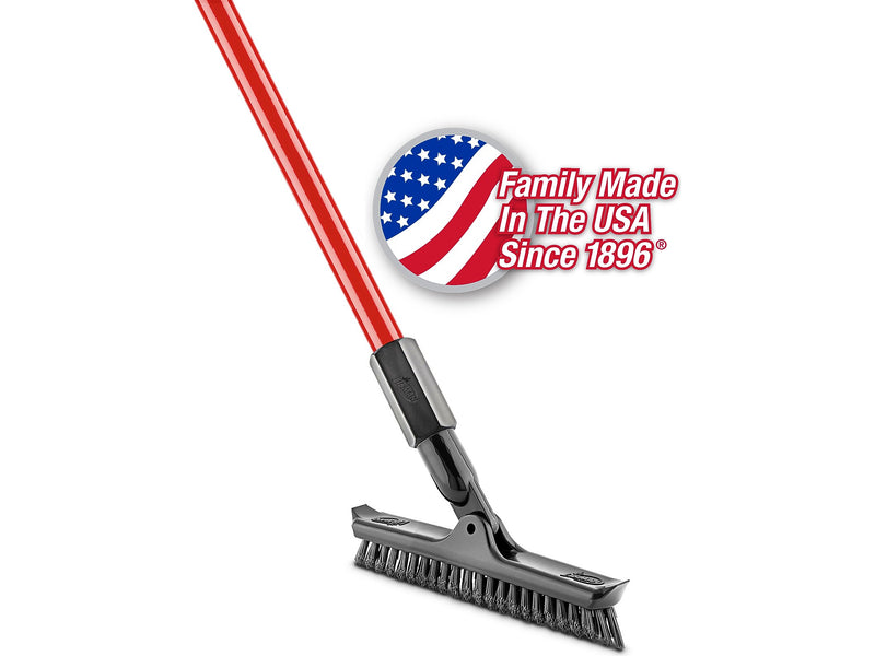 Libman 10" PET Swivel Grout and Scrub Brush, Red/Black, 6/Pack (1559)