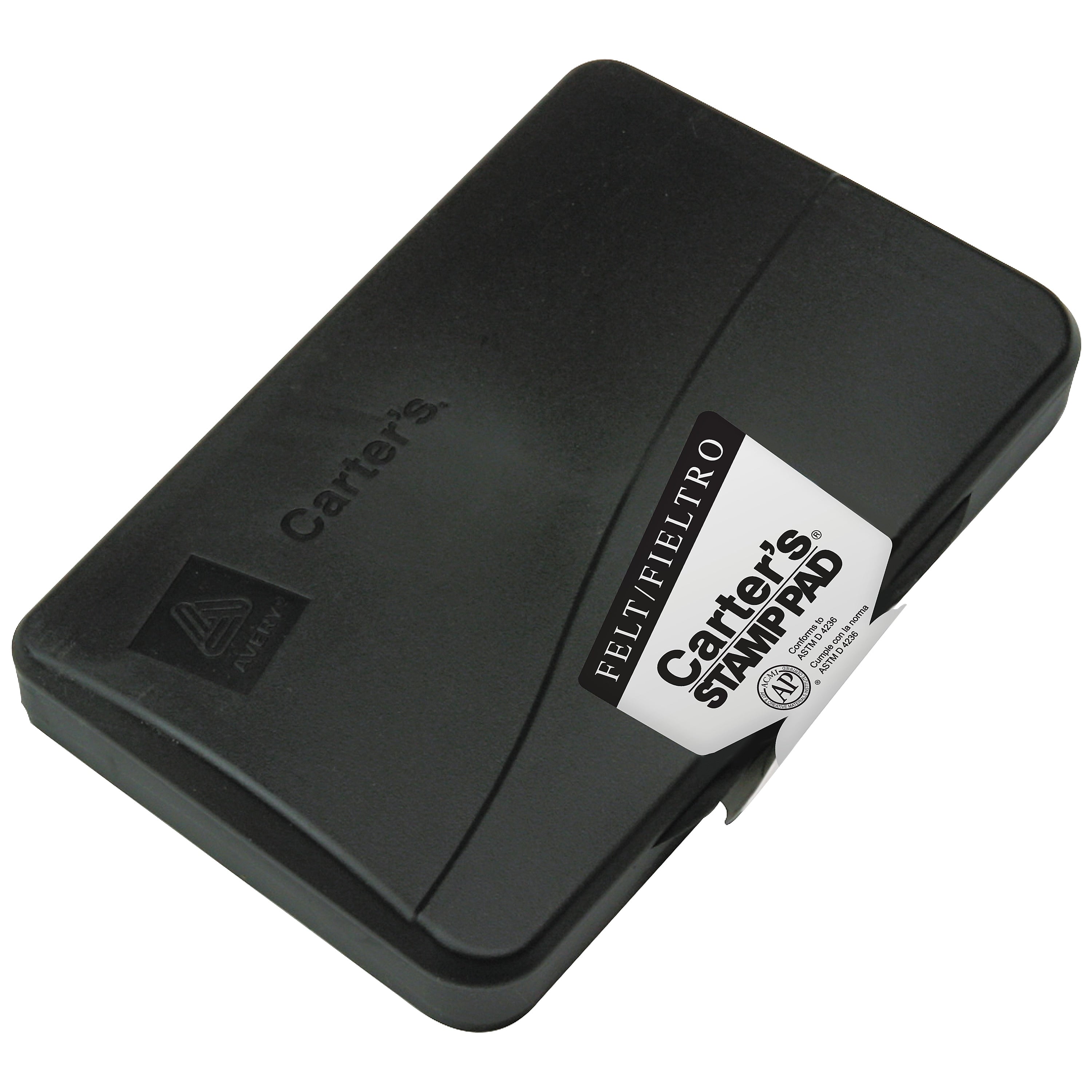 Carter's Felt Stamp Pad, 3.15" x 6.12", Black Ink (21082)