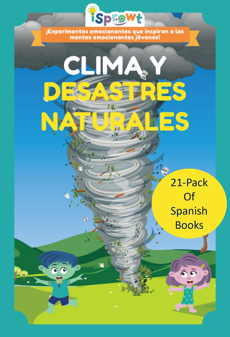 iSprowt Weather & Natural Disasters Spanish Translation Workbook Kit, Multicolor (785459614595)