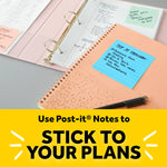 Post-it Notes, Assorted Collection, 1 7/8" x 1 7/8", 400 Sheet/Pad, 3 Pads/Pack (20513PK)