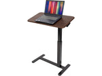 Mount-It! Height-Adjustable Overbed Desk with Tilt Tabletop, 27.2"-41.3"H, Brown/Black (MI-8045)