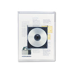 Transparent Deluxe Locking Project Files With Cd-Rom Holder, Letter Size, Clear, 25/pack