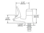 Elkay Flexi-Guard Classroom Bubbler, Chrome-Plated Brass (LK1141A)