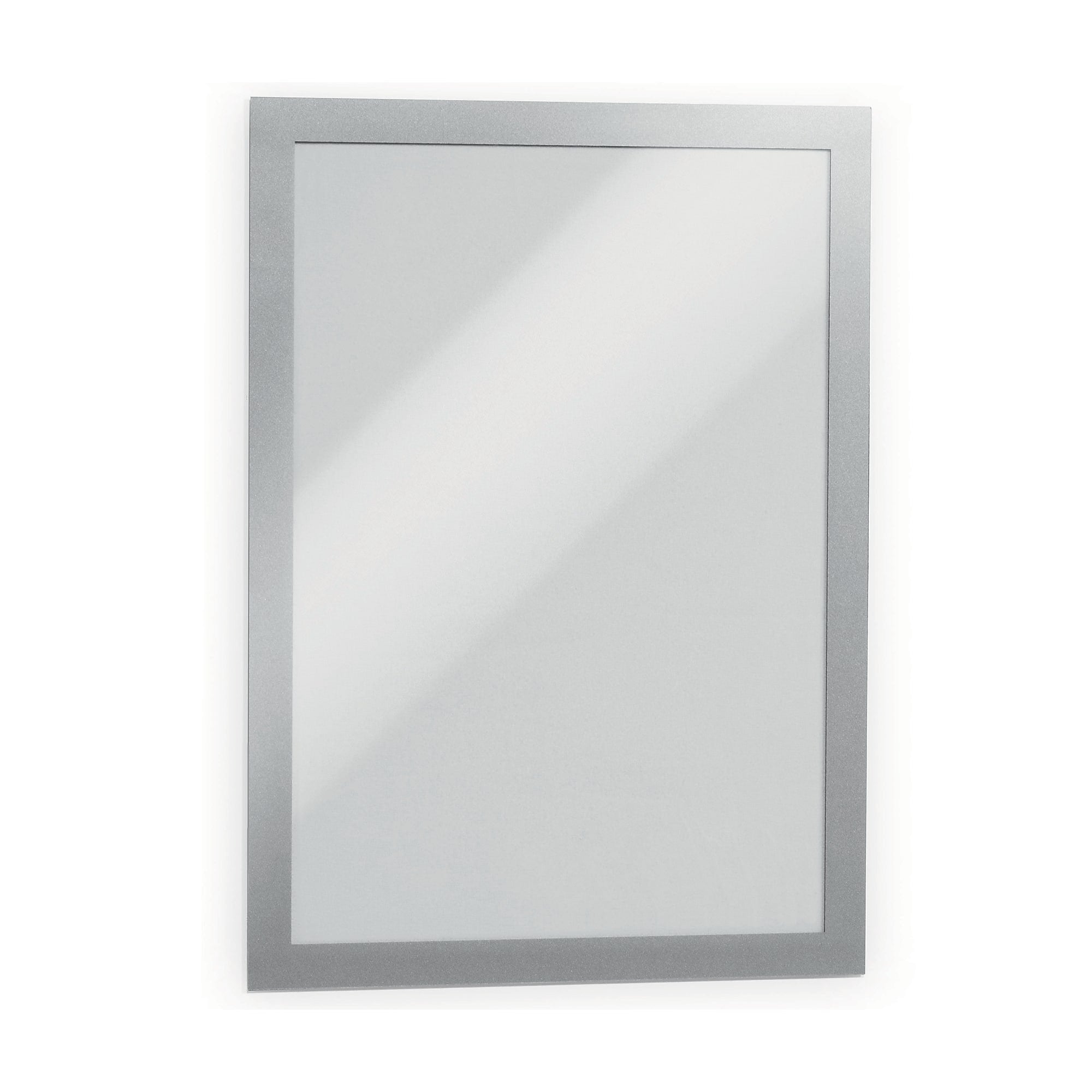 Durable Duraframe Sign Holder, 8.5" x 11", Wall Mounted, Gray/Silver, 2/Pack (476823)